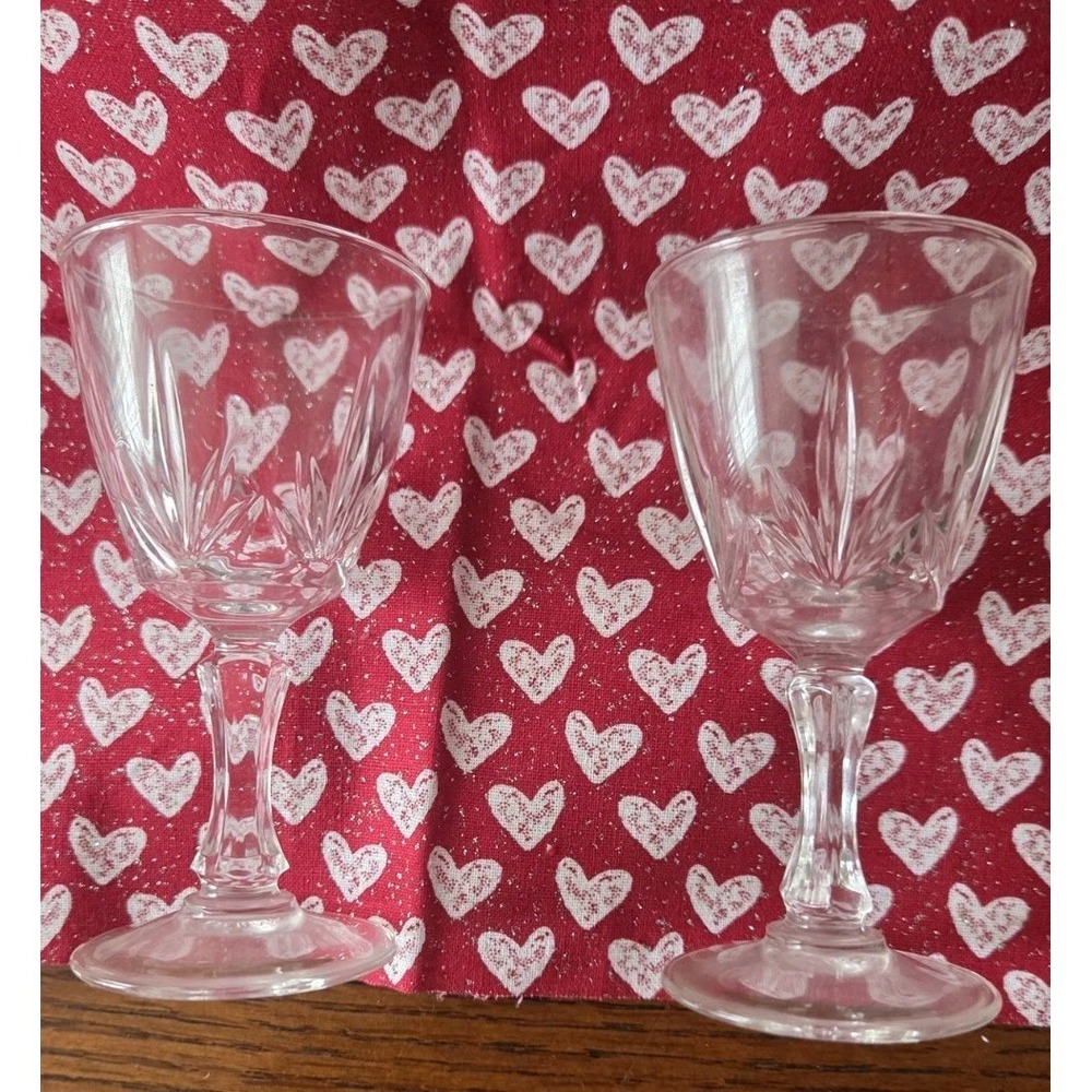 Vintage Cordial Glasses Luminarc Verrerie D'Arques France Crystal Liqueur